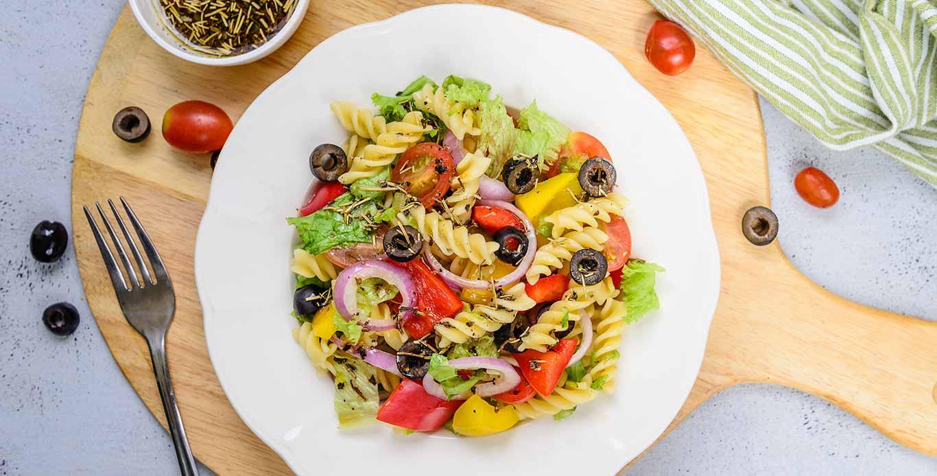 Rainbow Pasta Salad 